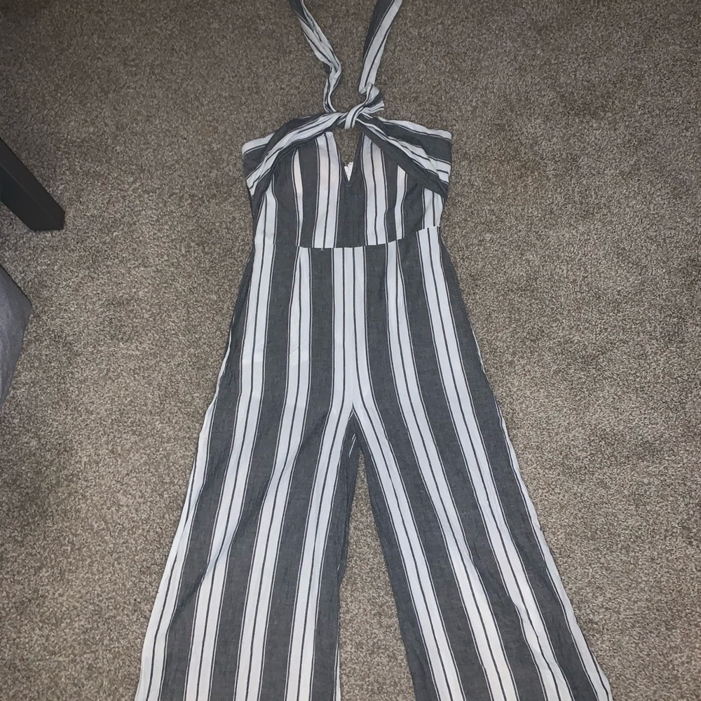 Cropped leg summer jumpsuit